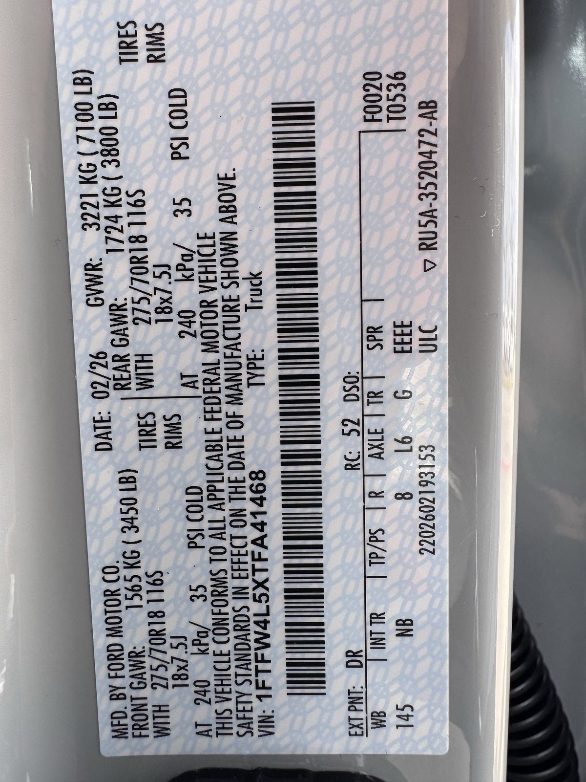 2026 Ford F-150 Tremor®