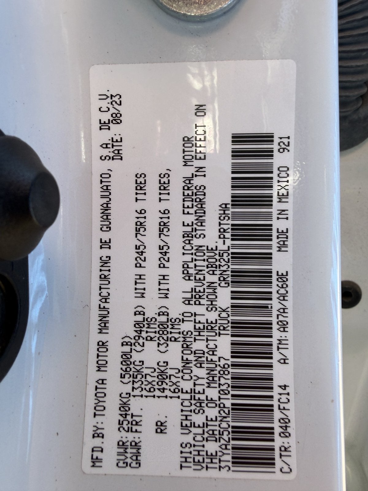 2023 Toyota Tacoma SR5 V6