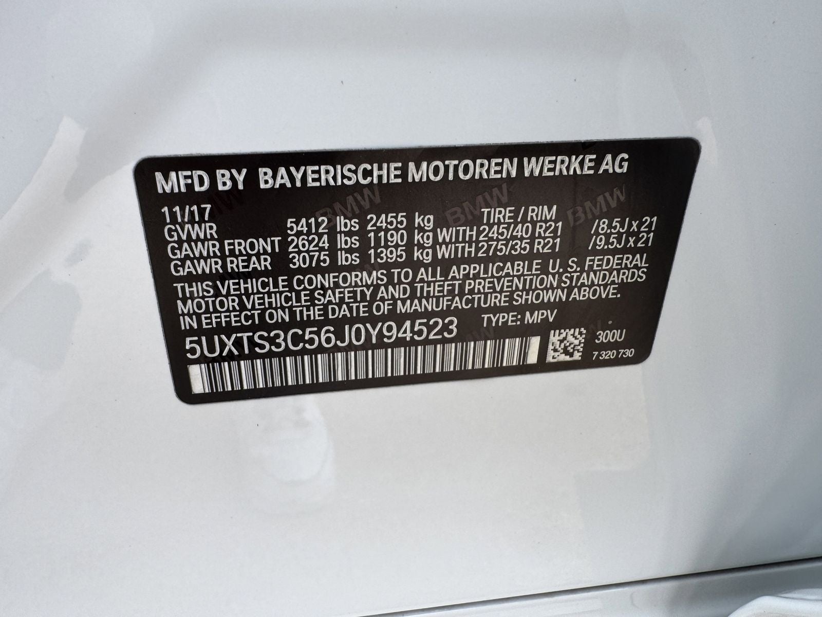 2018 BMW X3 M40i