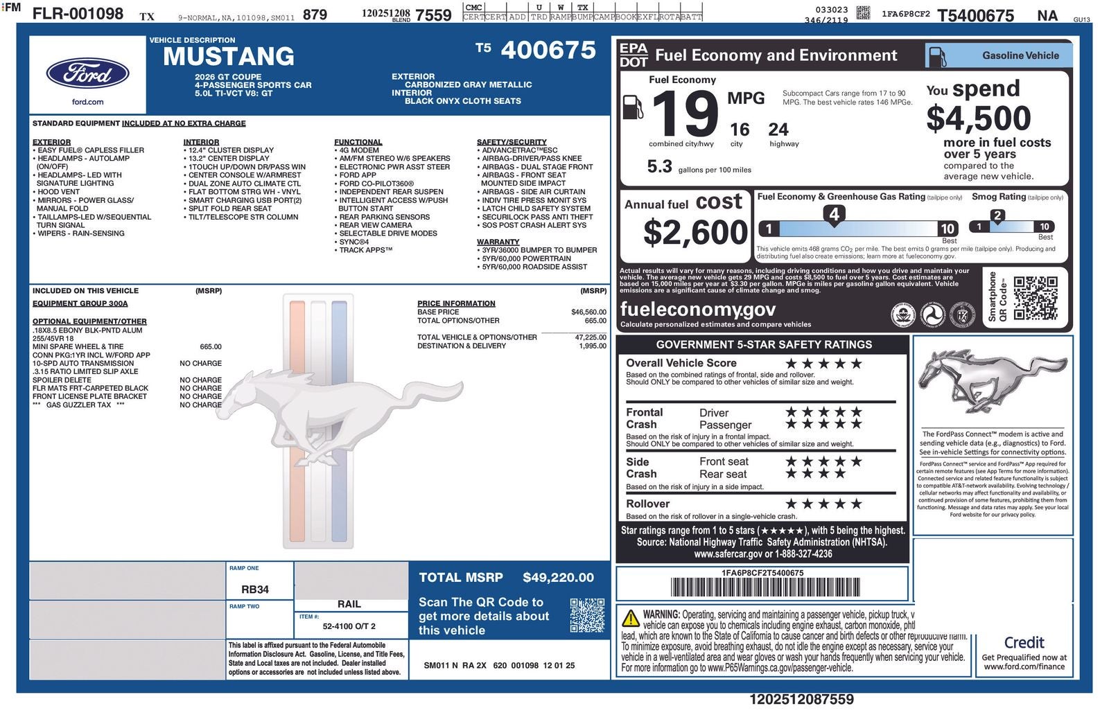 2026 Ford Mustang GT