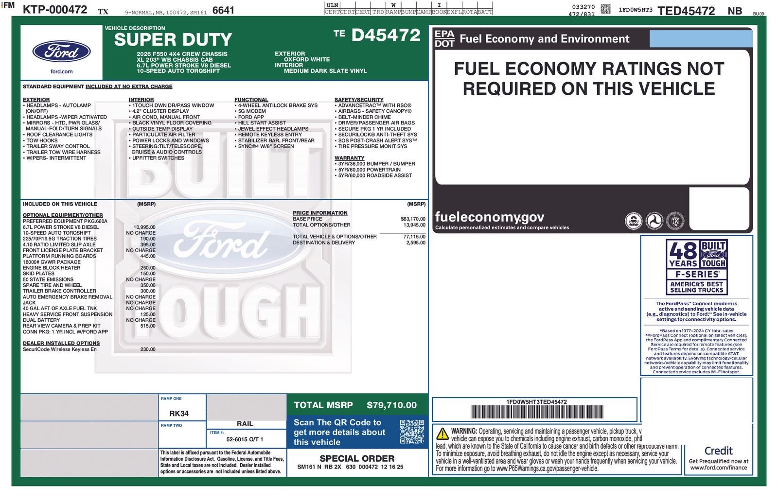 2026 Ford F-550SD XL DRW