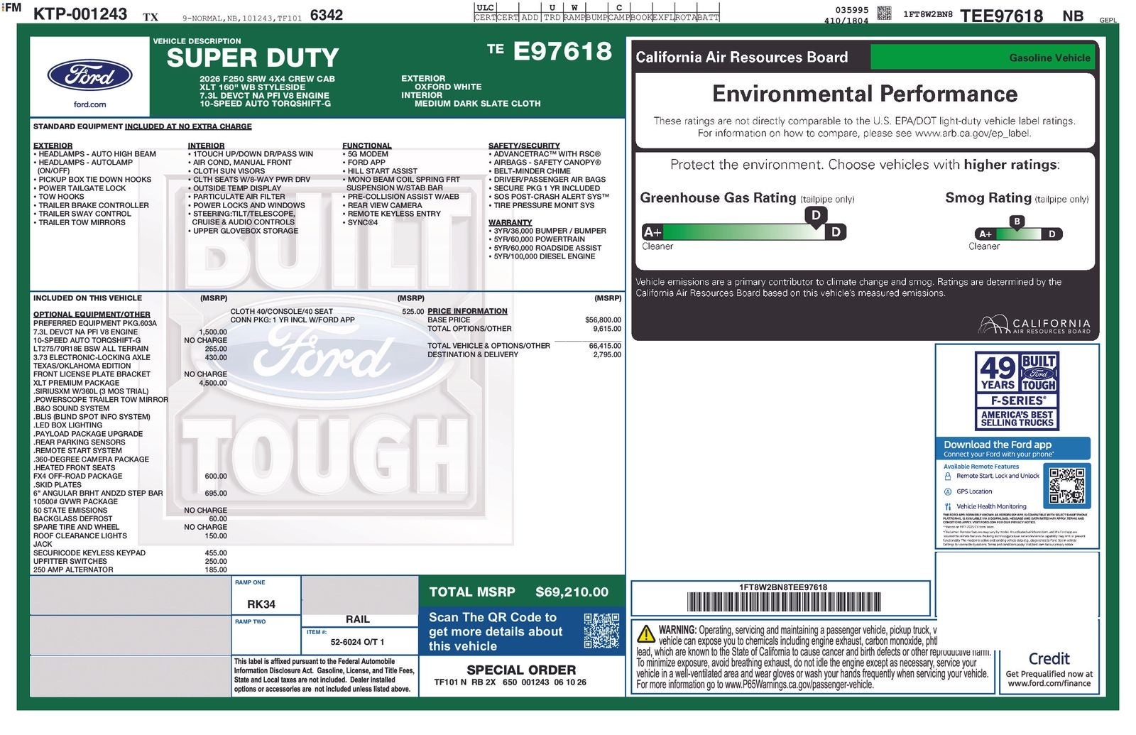 2026 Ford F-250SD XLT