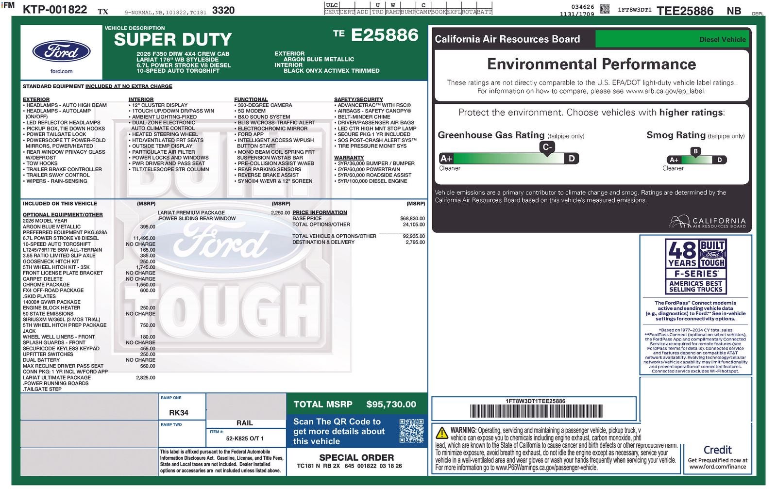 2026 Ford F-350SD Lariat DRW
