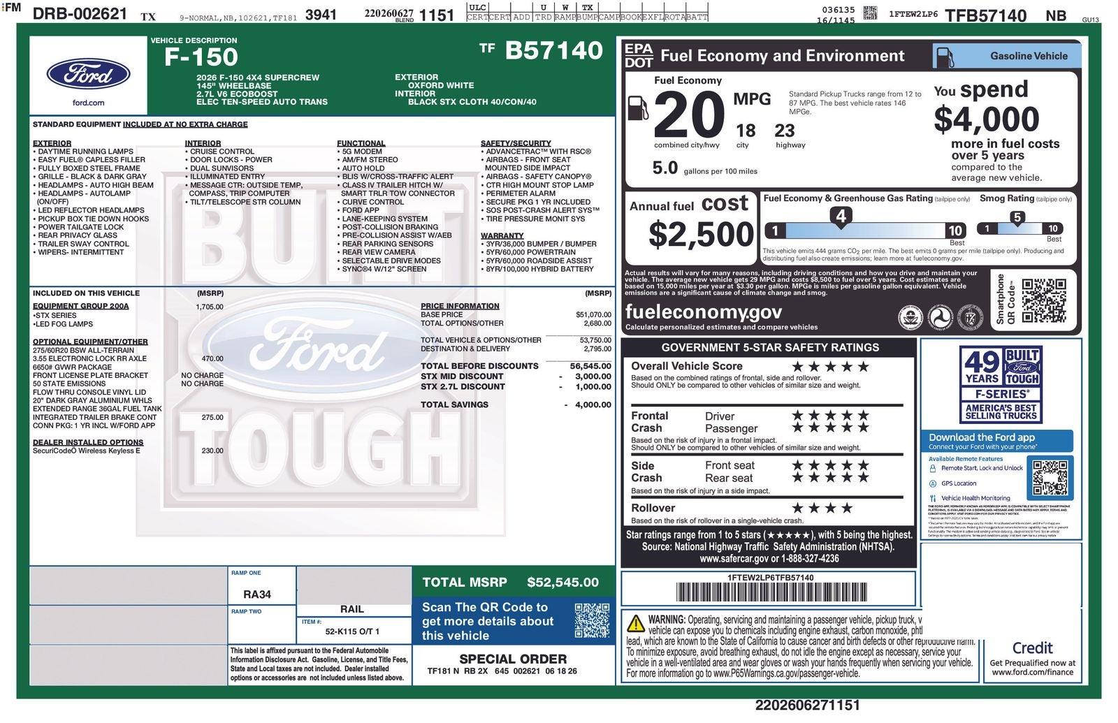 2026 Ford F-150 STX