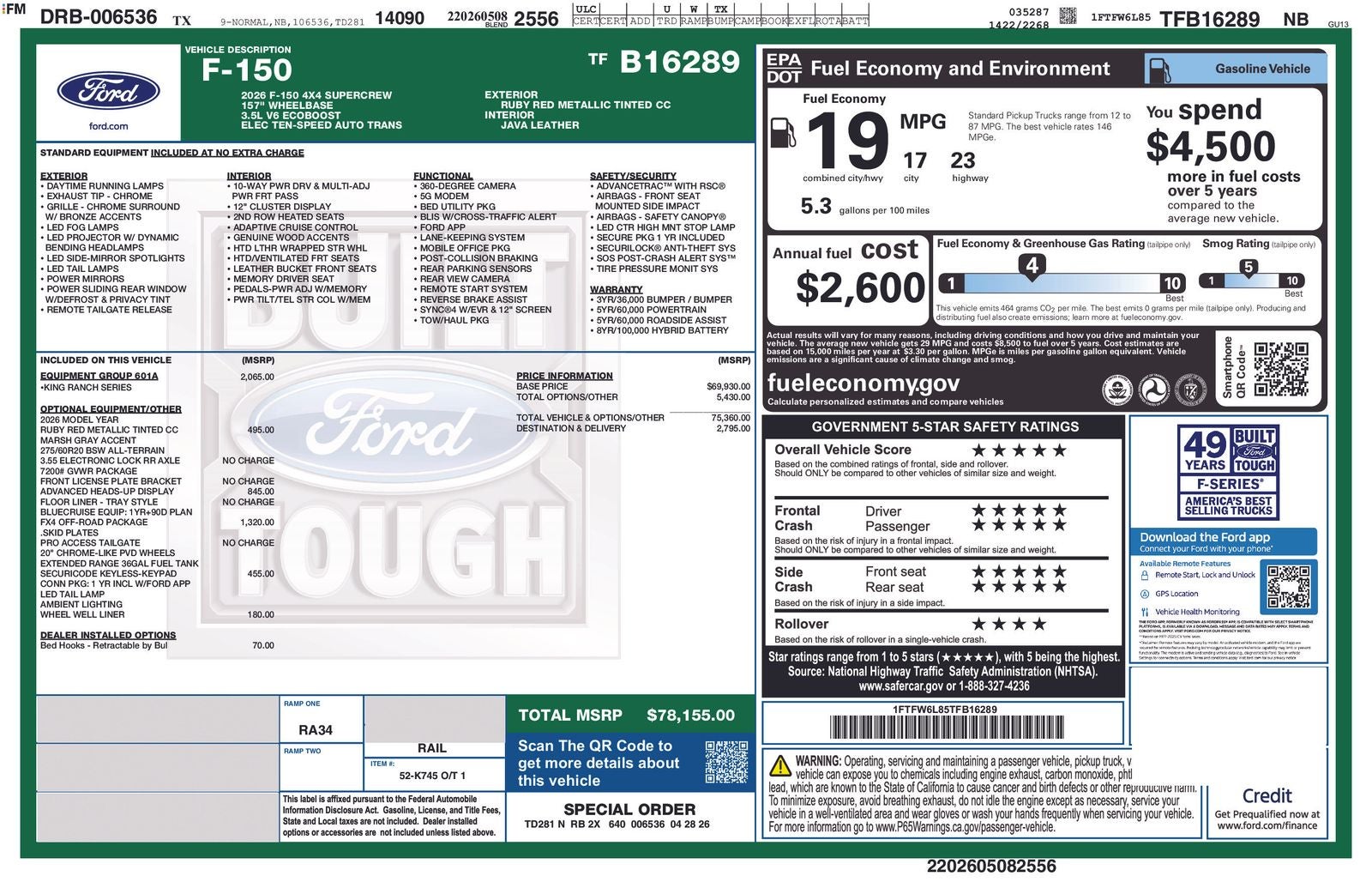 2026 Ford F-150 King Ranch