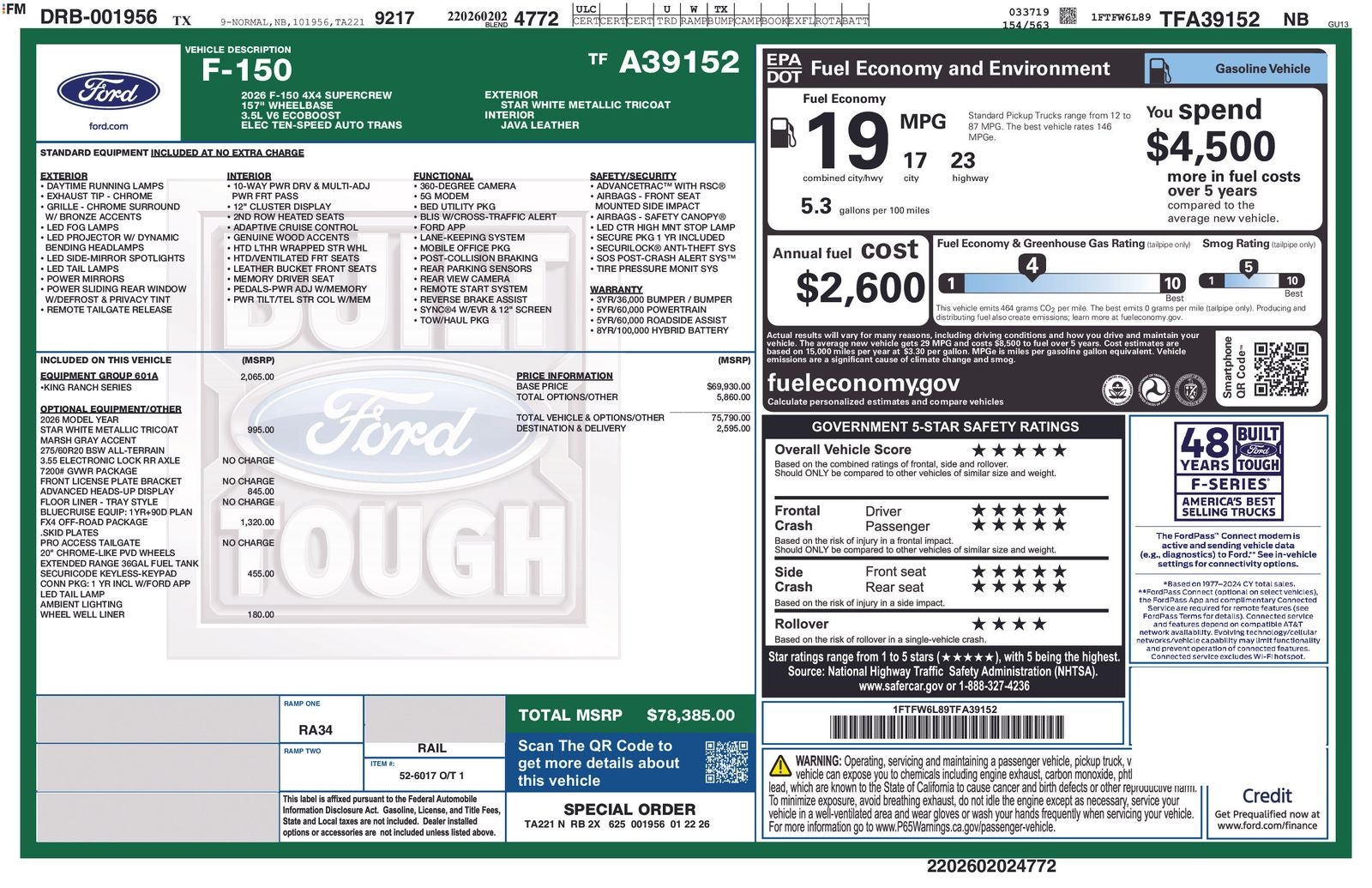 2026 Ford F-150 King Ranch