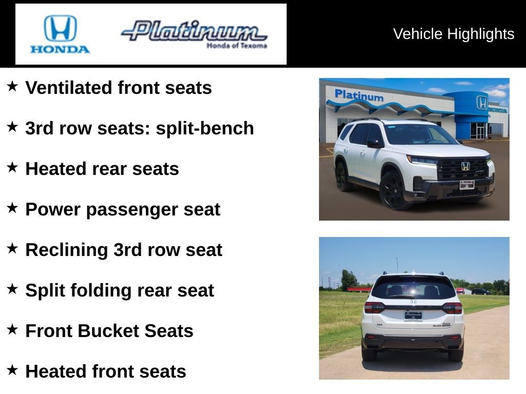2026 Honda Pilot Black Edition