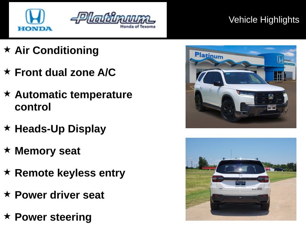 2026 Honda Pilot Black Edition