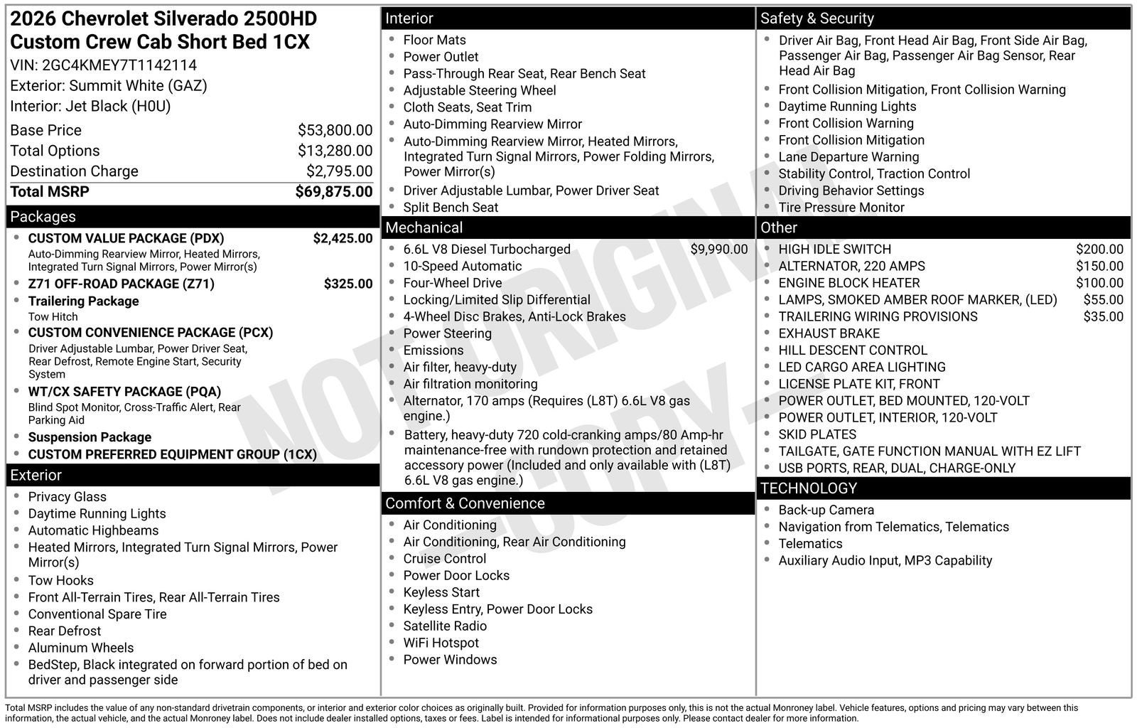 2026 Chevrolet Silverado 2500 HD Custom