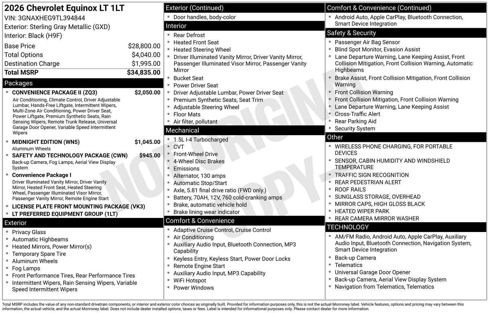 2026 Chevrolet Equinox LT