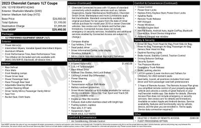 2023 Chevrolet Camaro 1LT