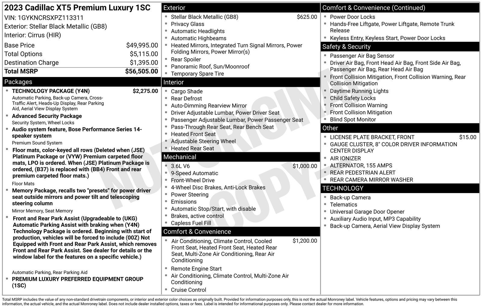 2023 Cadillac XT5 Premium Luxury