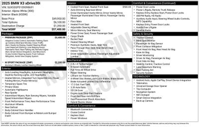 2025 BMW X3 30 xDrive