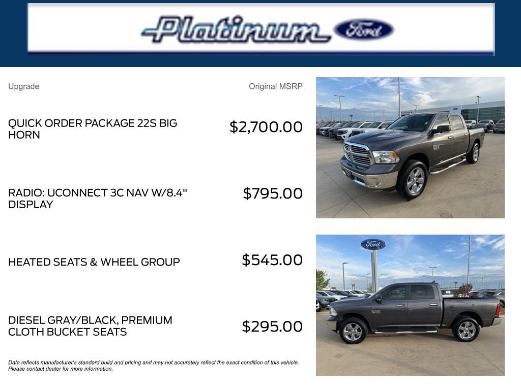 2017 RAM 1500 Big Horn