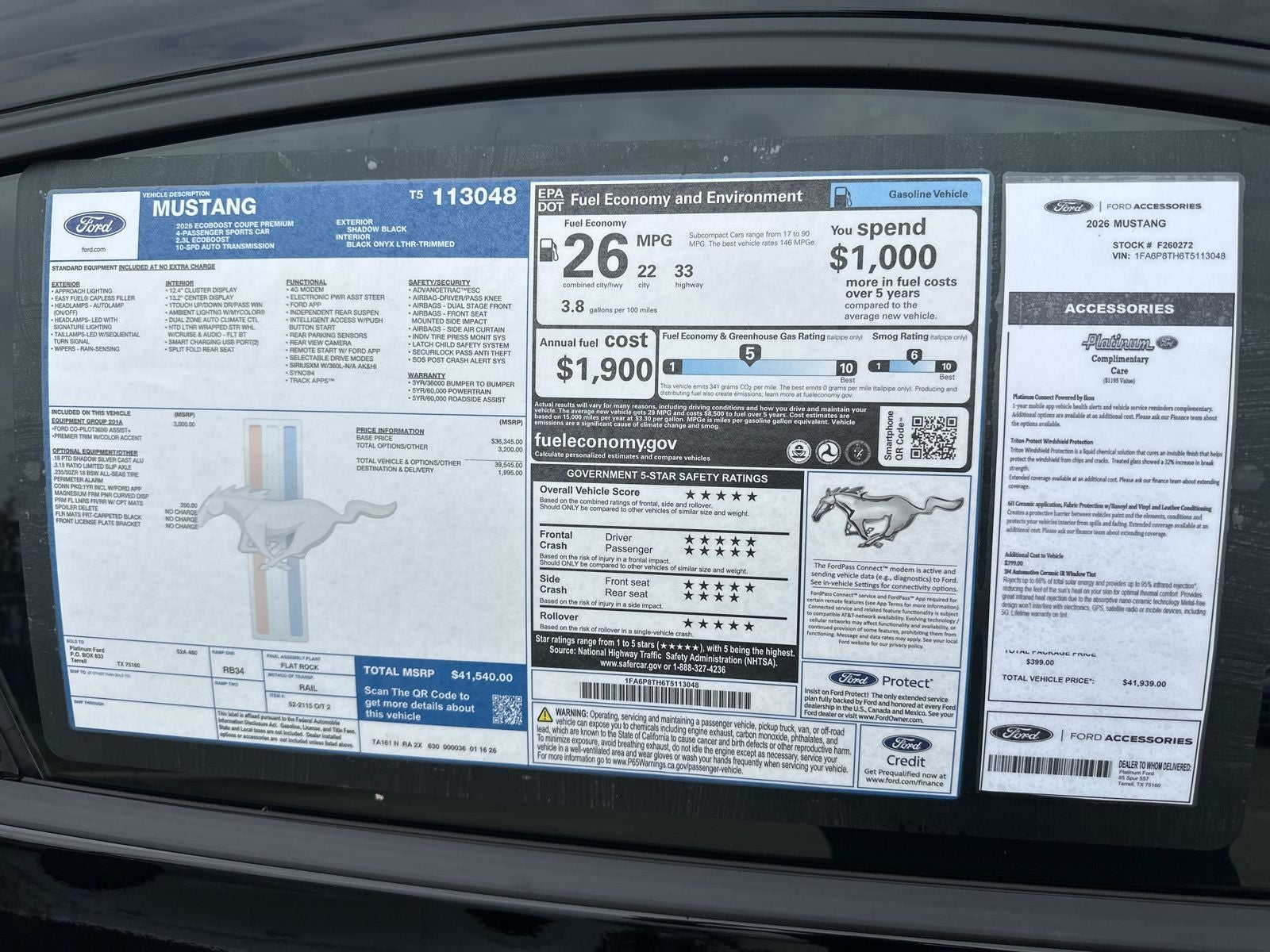 2026 Ford Mustang EcoBoost Premium