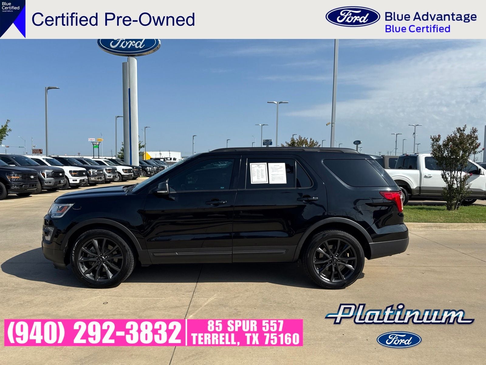Used 2017 Ford Explorer XLT with VIN 1FM5K7D89HGD86604 for sale in Weatherford, TX