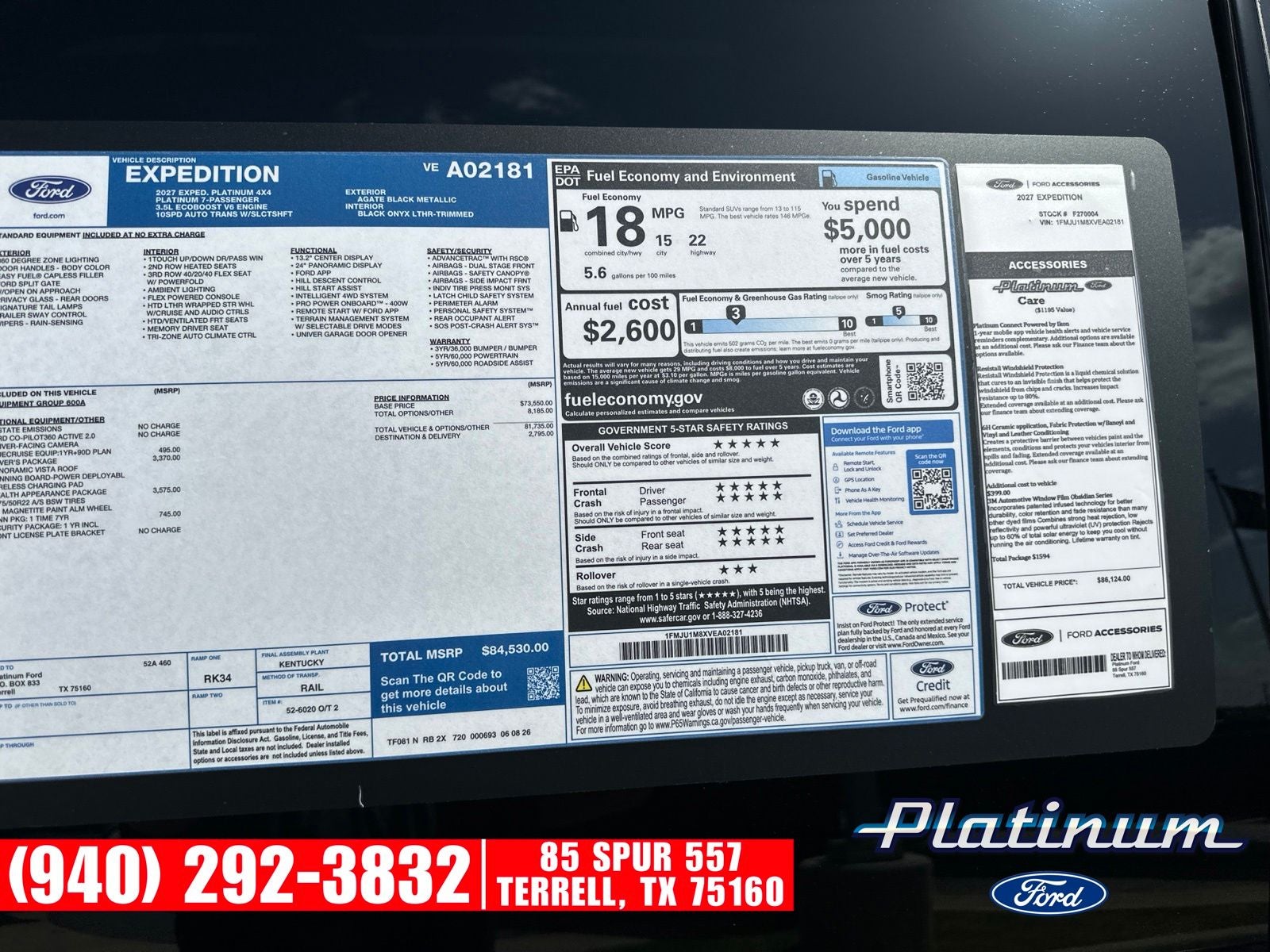 2027 Ford Expedition Platinum