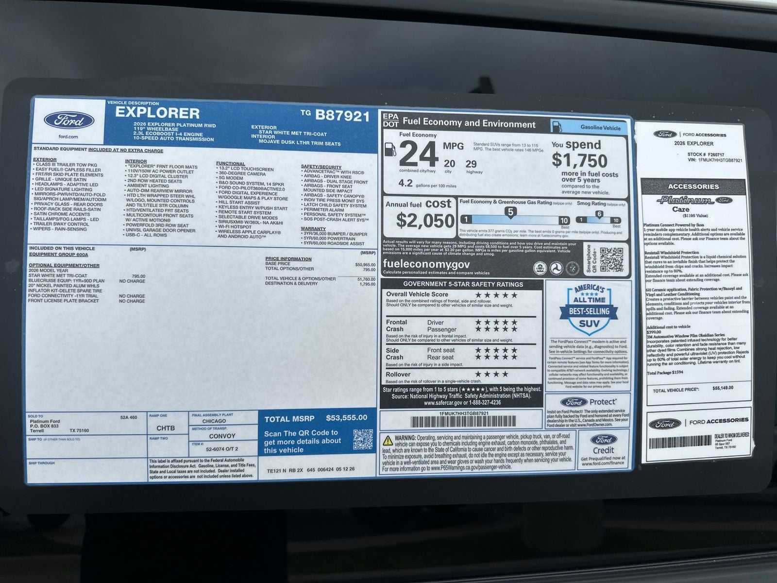 2026 Ford Explorer Platinum