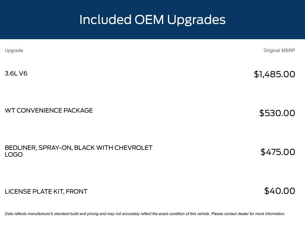 2022 Chevrolet Colorado Work Truck