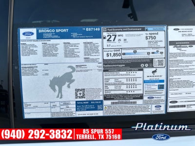 2026 Ford Bronco Sport Big Bend