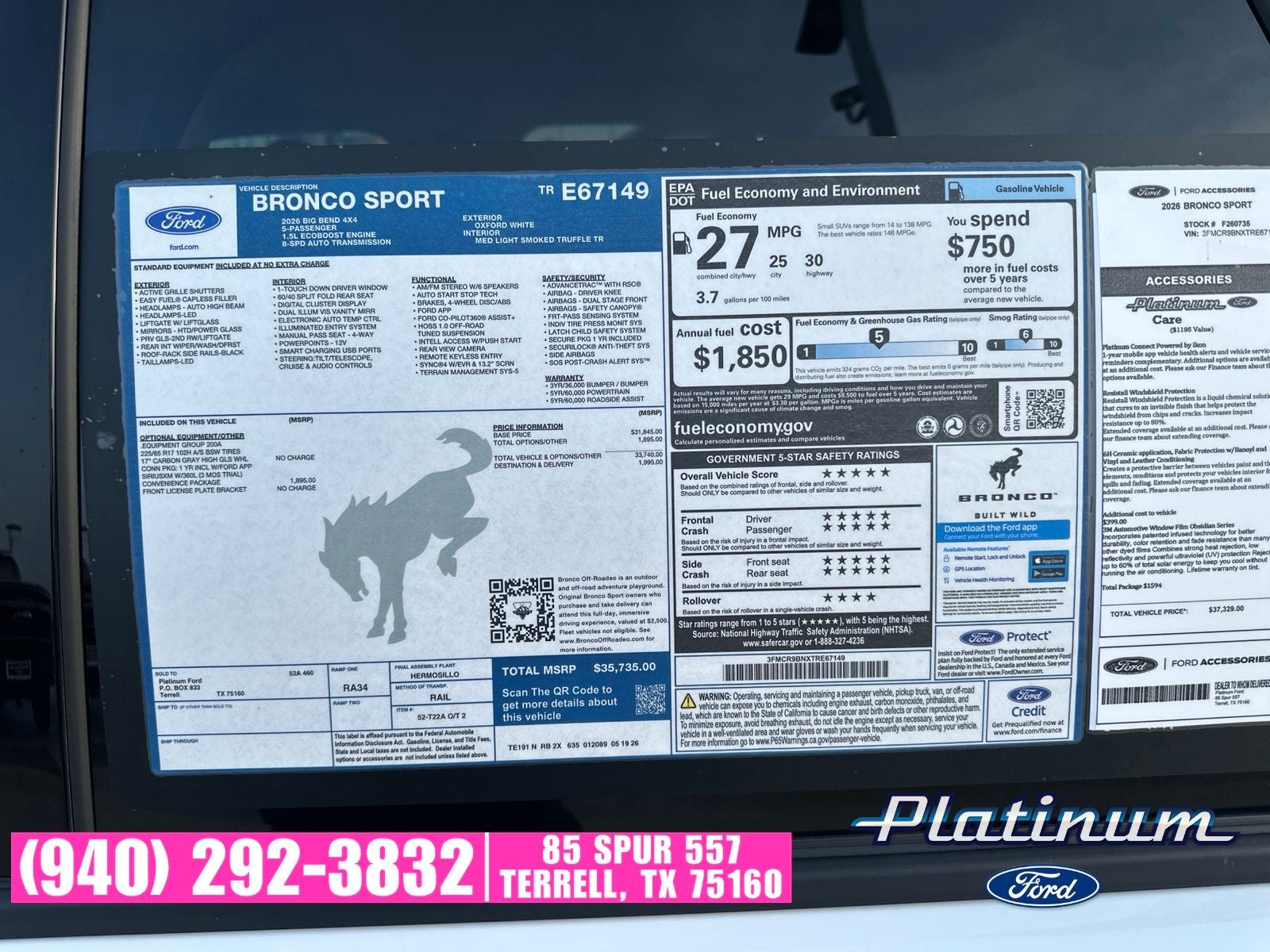 2026 Ford Bronco Sport Big Bend